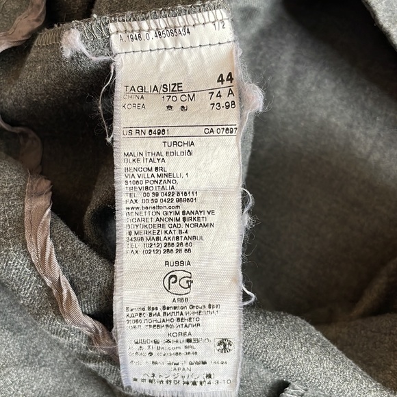 Beautiful Dove grey United colors of Benetton Dress pants - Picture 8 of 12
